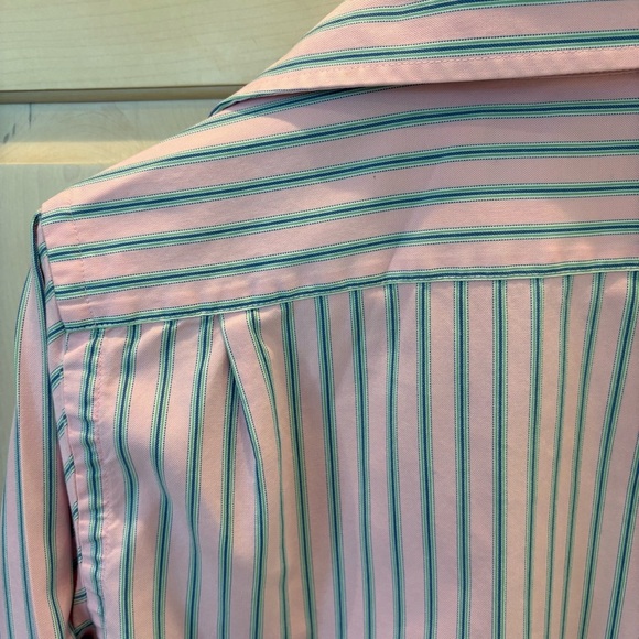 Abercrombie & Fitch Pink and Blue Button Down Shirt | 100% Cotton | Mens - Picture 6 of 6